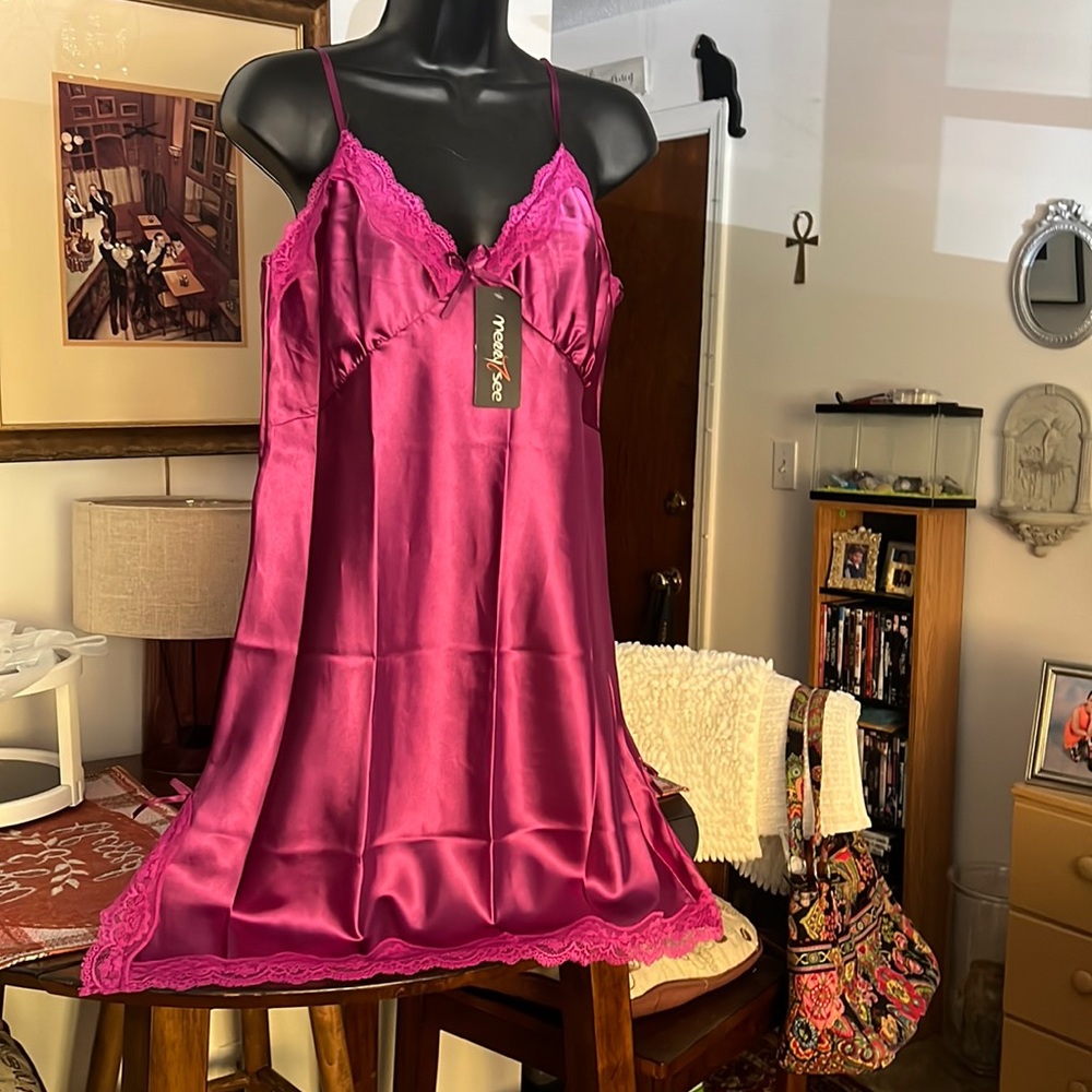 Brand new satin chemise nightgown